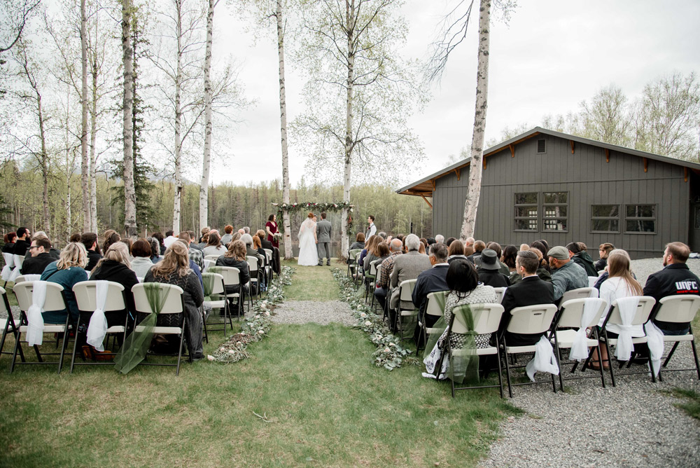 Outdoor Alaskan Wedding Ceremony