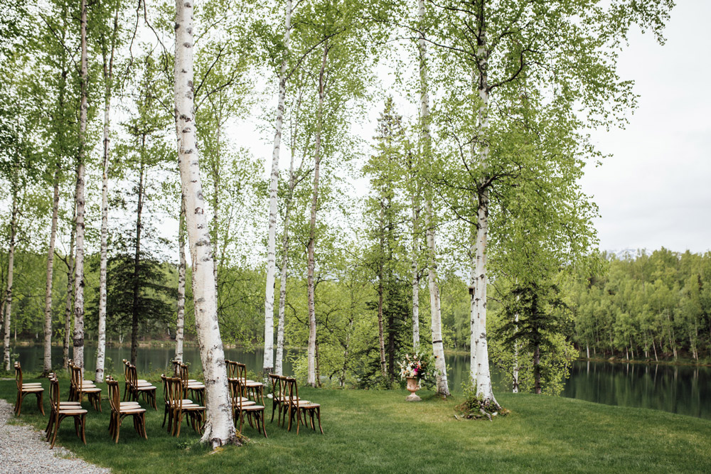 Alaskan Lakeside wedding at Meier Lake