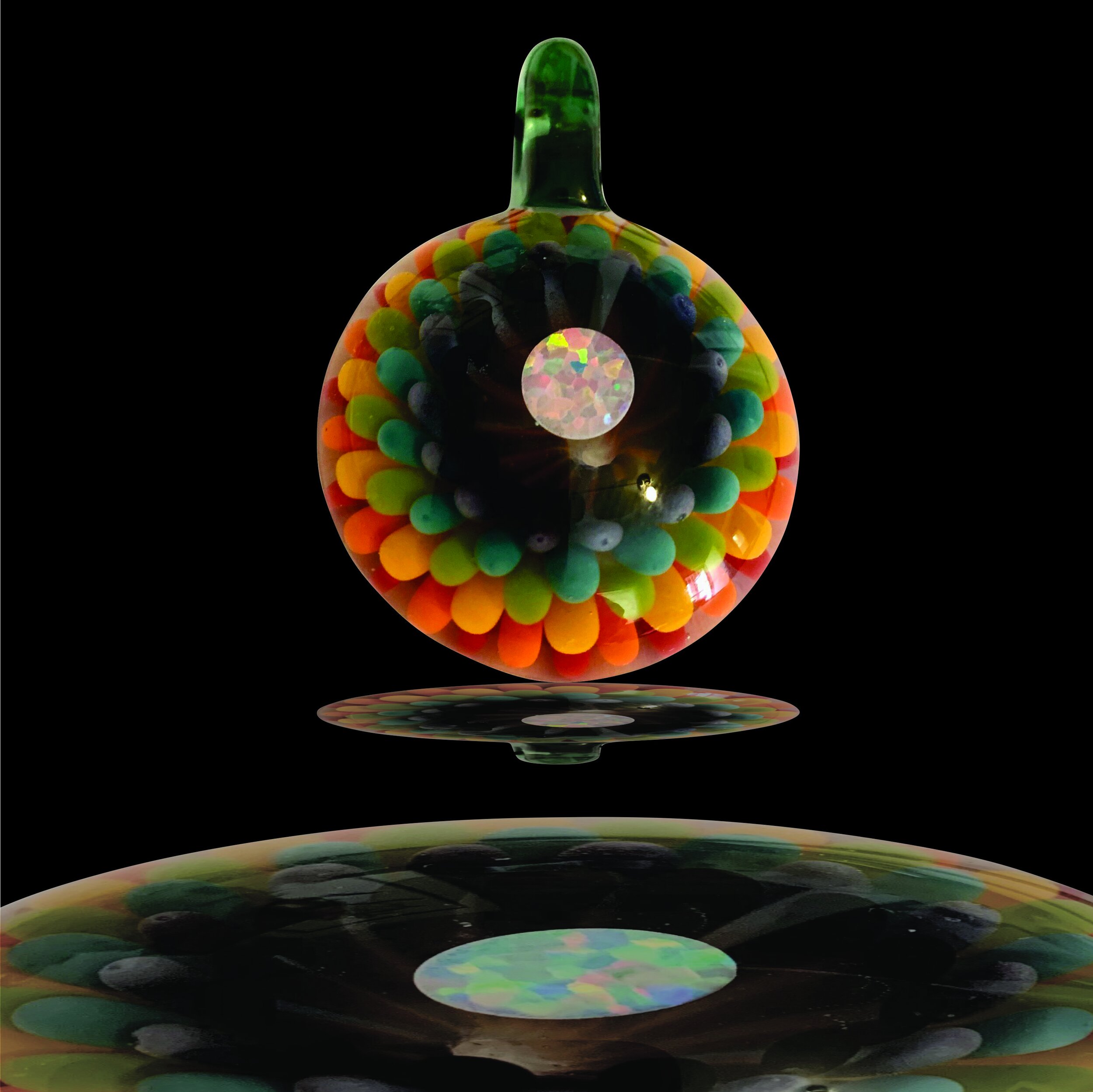 Rainbow Implosion Pendant