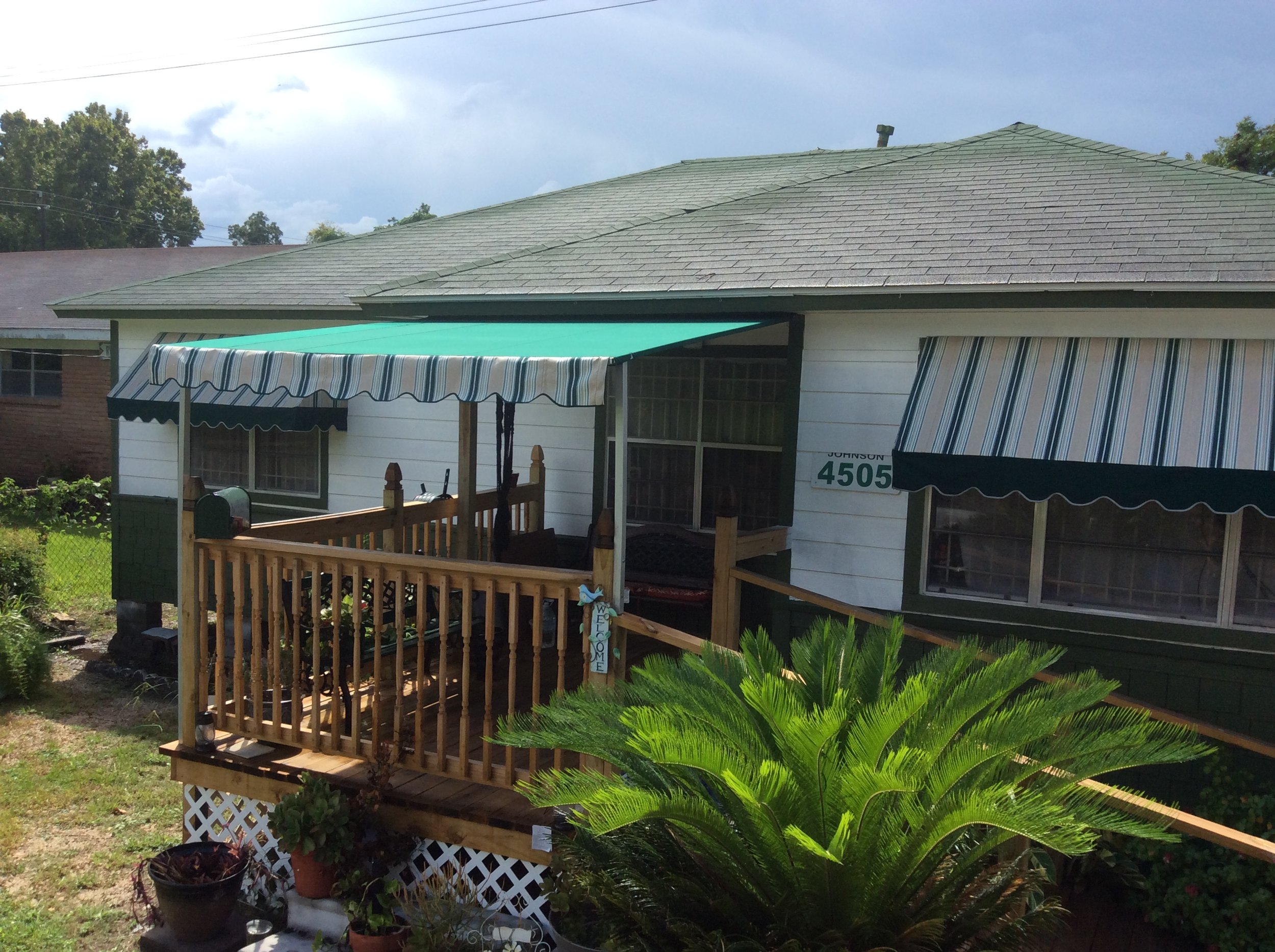 Patio Awning and Standard Drop and Projection Window Awning.JPG