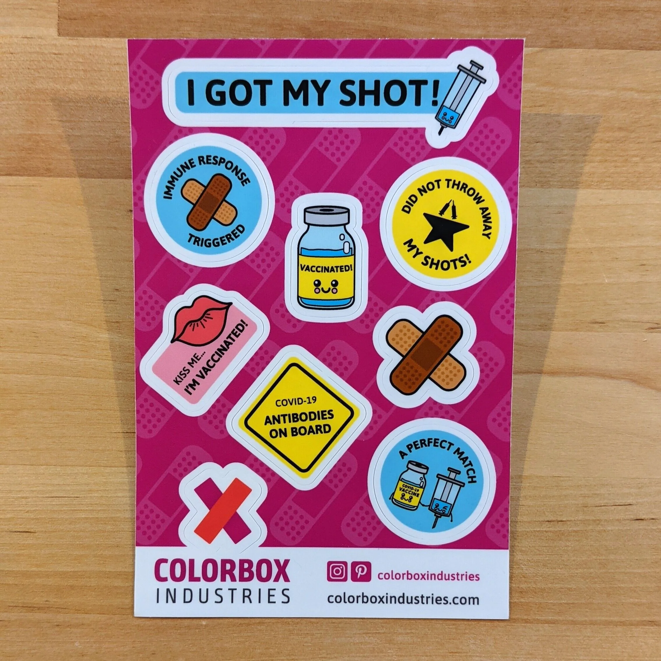 "I Got My Shot!" Sticker Sheet