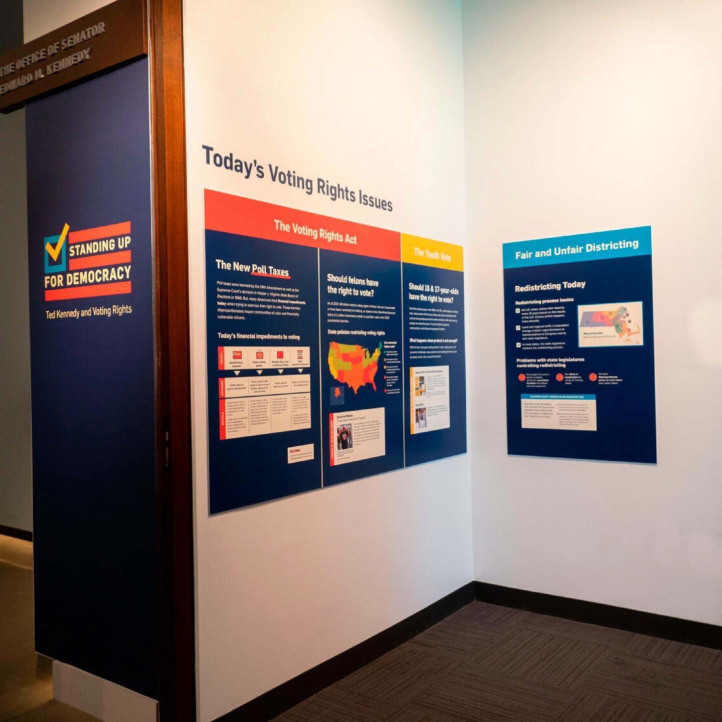 We&rsquo;re back with another look into the Voting Rights exhibition we designed for the Edward M. Kennedy Institute 🗳! We&rsquo;ve highlighted the process of designing the timeline for this exhibition as well as the design process behind visualizin