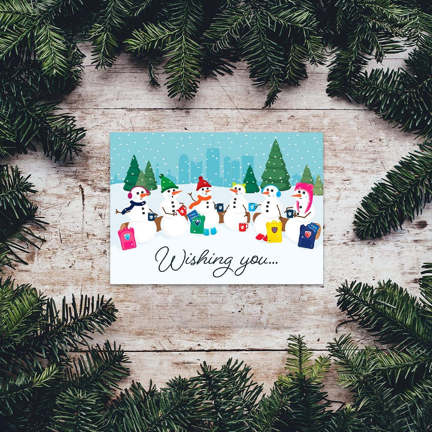 🌲&lsquo;Tis the season&hellip; to have custom illustrations! ☃️

For the past three years we have had the pleasure of working with Brooke Charter Schools on custom holiday cards 🕎 🎄 ⛄️. We really enjoy learning about their year and what they and t