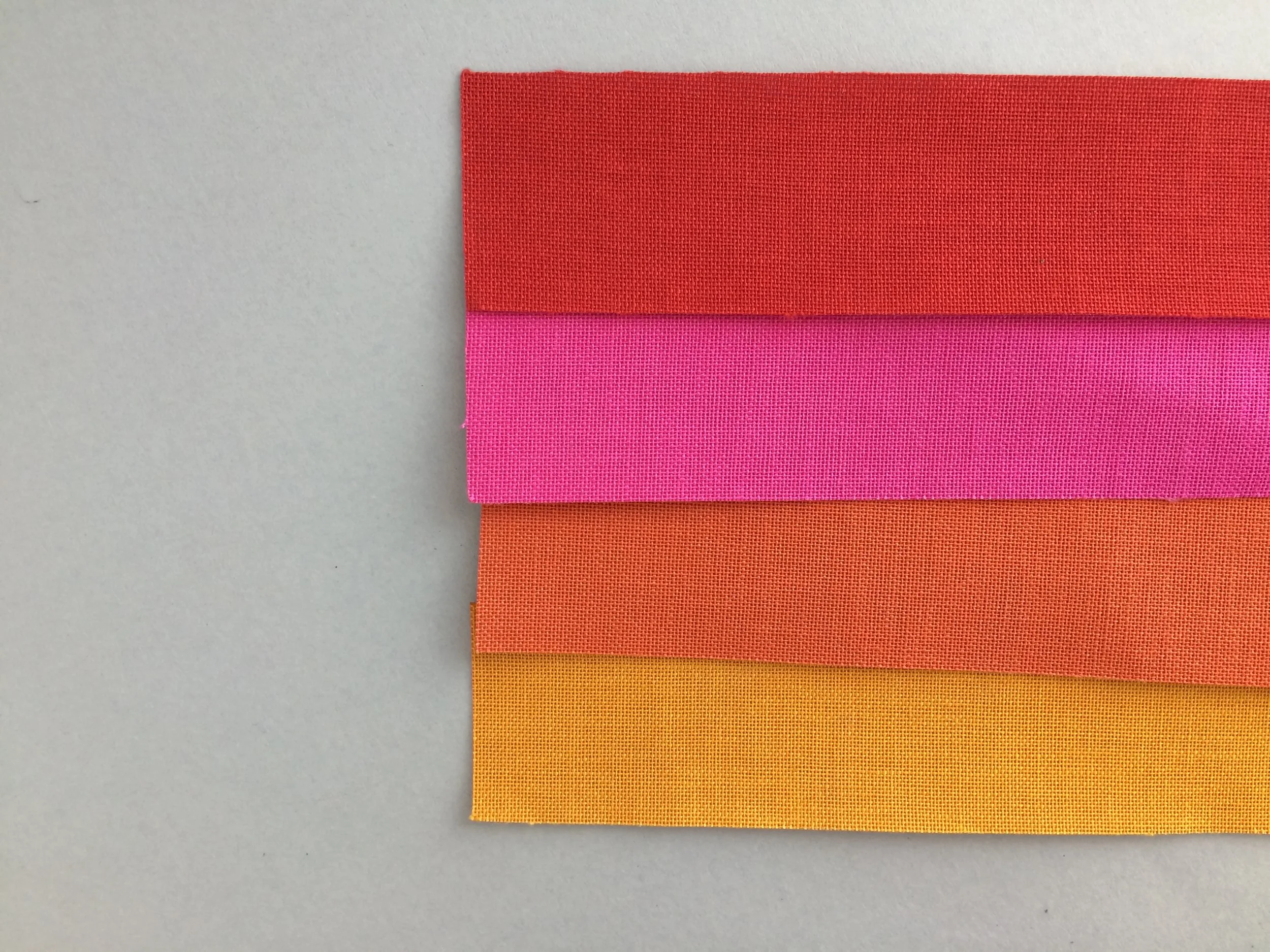 Colores cálidos para lomos de tela.
