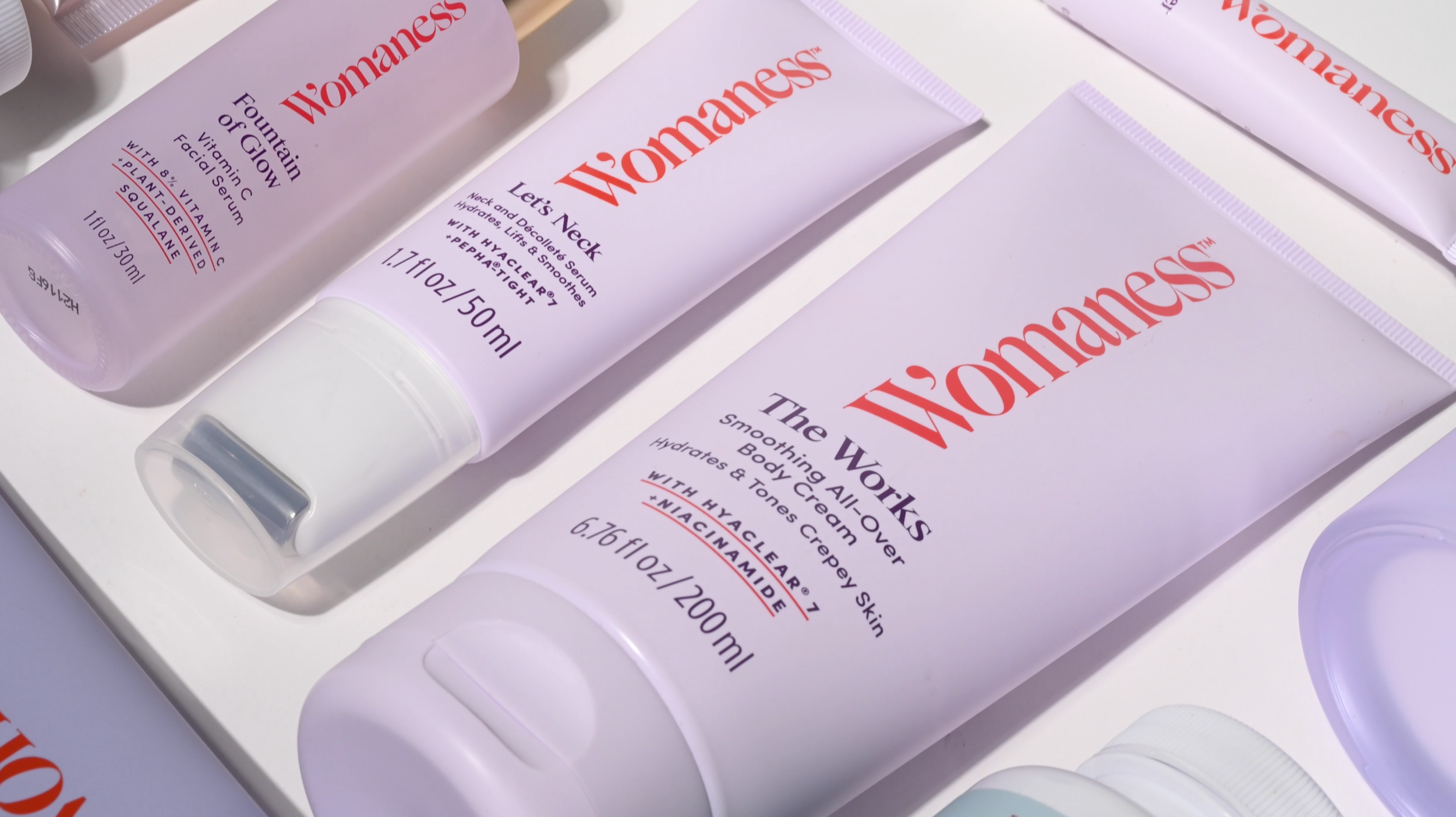 Womaness Product Group Flat lay