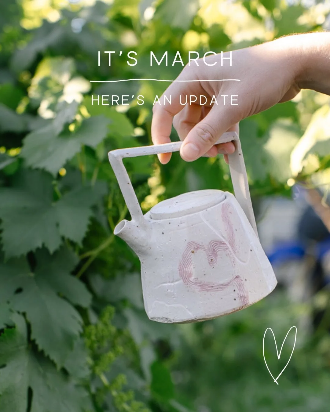 It&rsquo;s March already?
Two exciting pieces of news for the month ahead!

I&rsquo;m so excited to be heading to @thepotteryexpo with a car STACKED to the brim with pots. I visited Pottery Expo a few years ago and was gobsmacked at all the beautiful