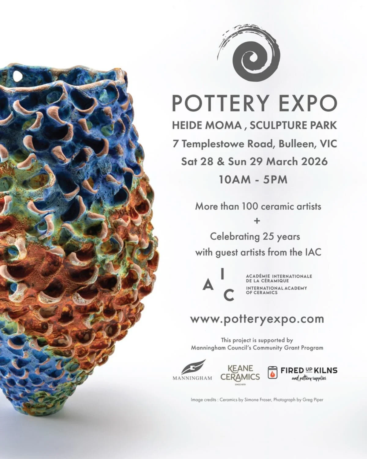 I&rsquo;m so excited to be heading to @thepotteryexpo next weekend! 

Held in the grounds of @heidemoma with over 100 ceramic artists presenting their work. I&rsquo;ll be road tripping across with my pal @by.madeleinemacintyre with the car absolutely