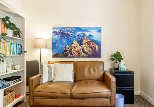 Counseling office seating area