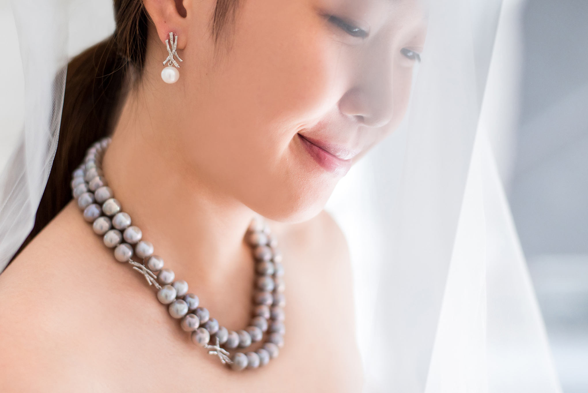 Pearl Backdrop Necklace for Low Back,Backless,Off Shoulder Wedding Dress –  Poetry Designs