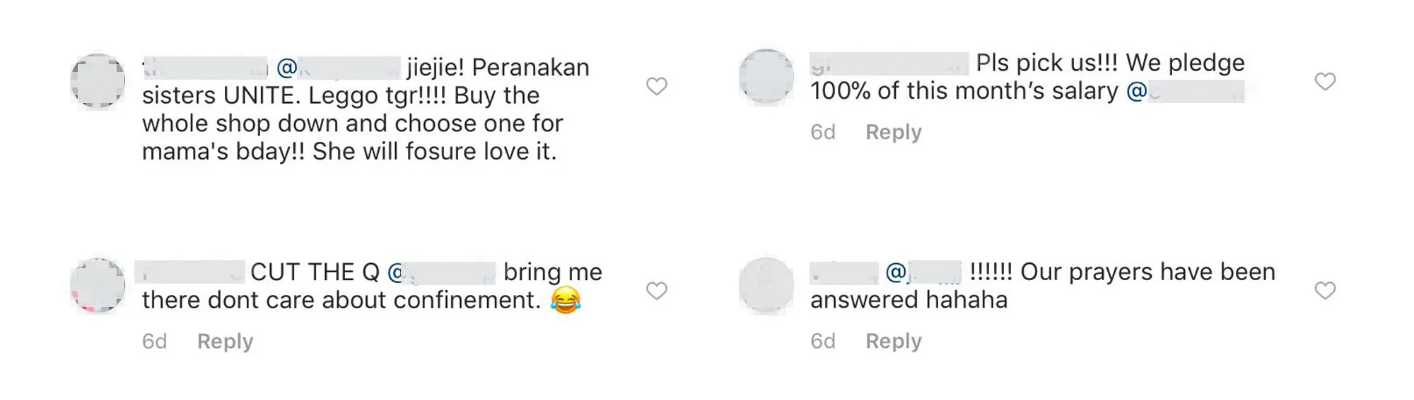 Choo Yilin Instagram messages