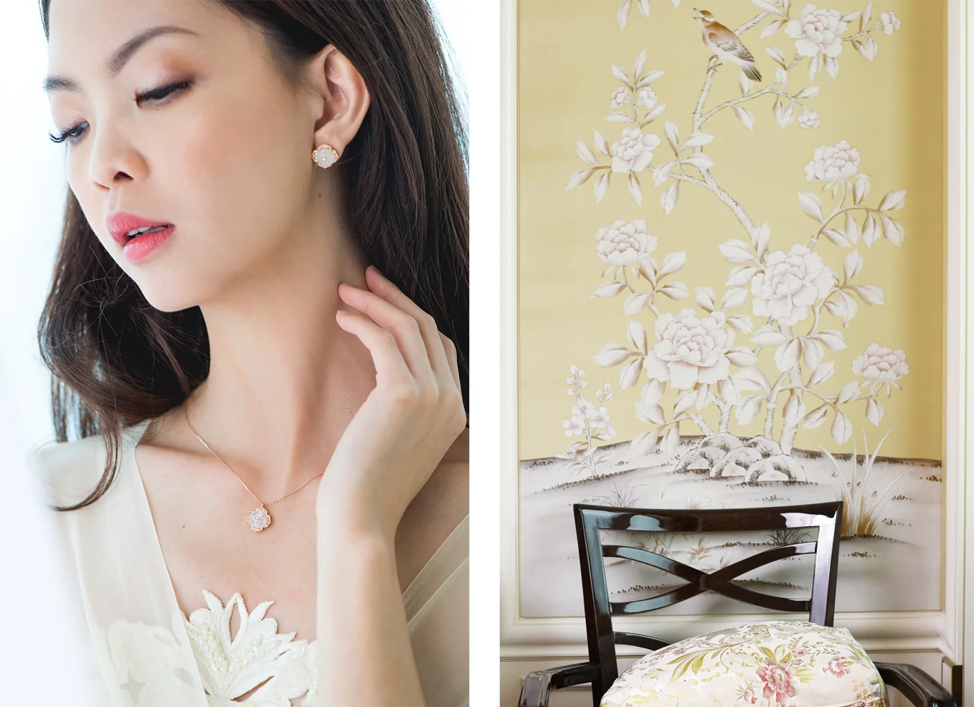 Choo Yilin Warisan Kebaya Collection - St Regis - Nurita Harith - En Pointe Co - Ice Jade - 18kt gold - rose gold - CYL - Si Dian Jin - Diamonds - Filigree