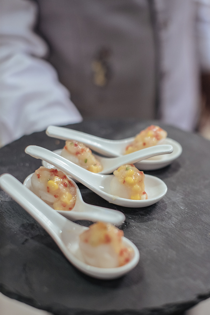 Oriental Canapes by the Ritz-Carlton Butler Service