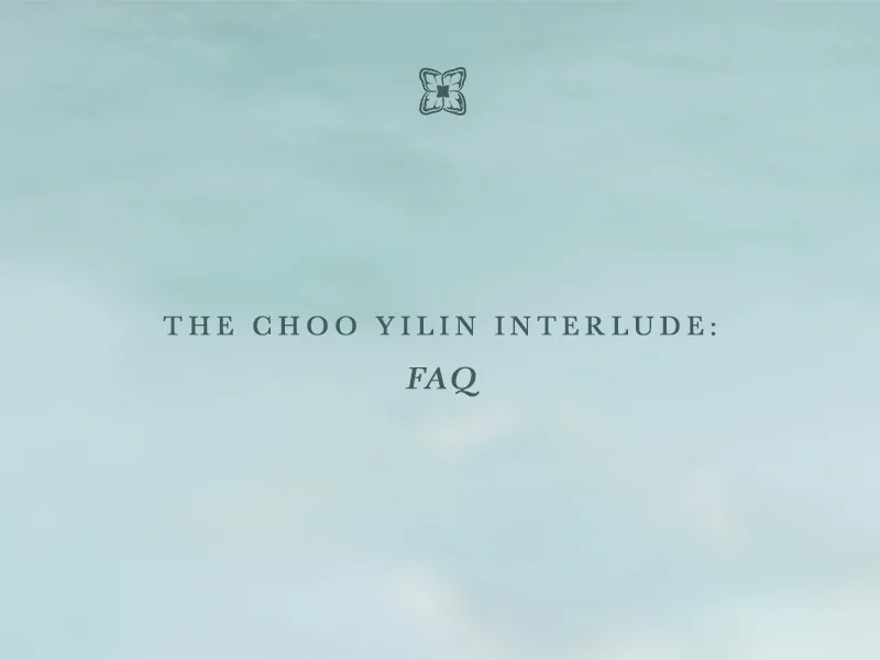 The Choo Yilin Interlude: FAQ