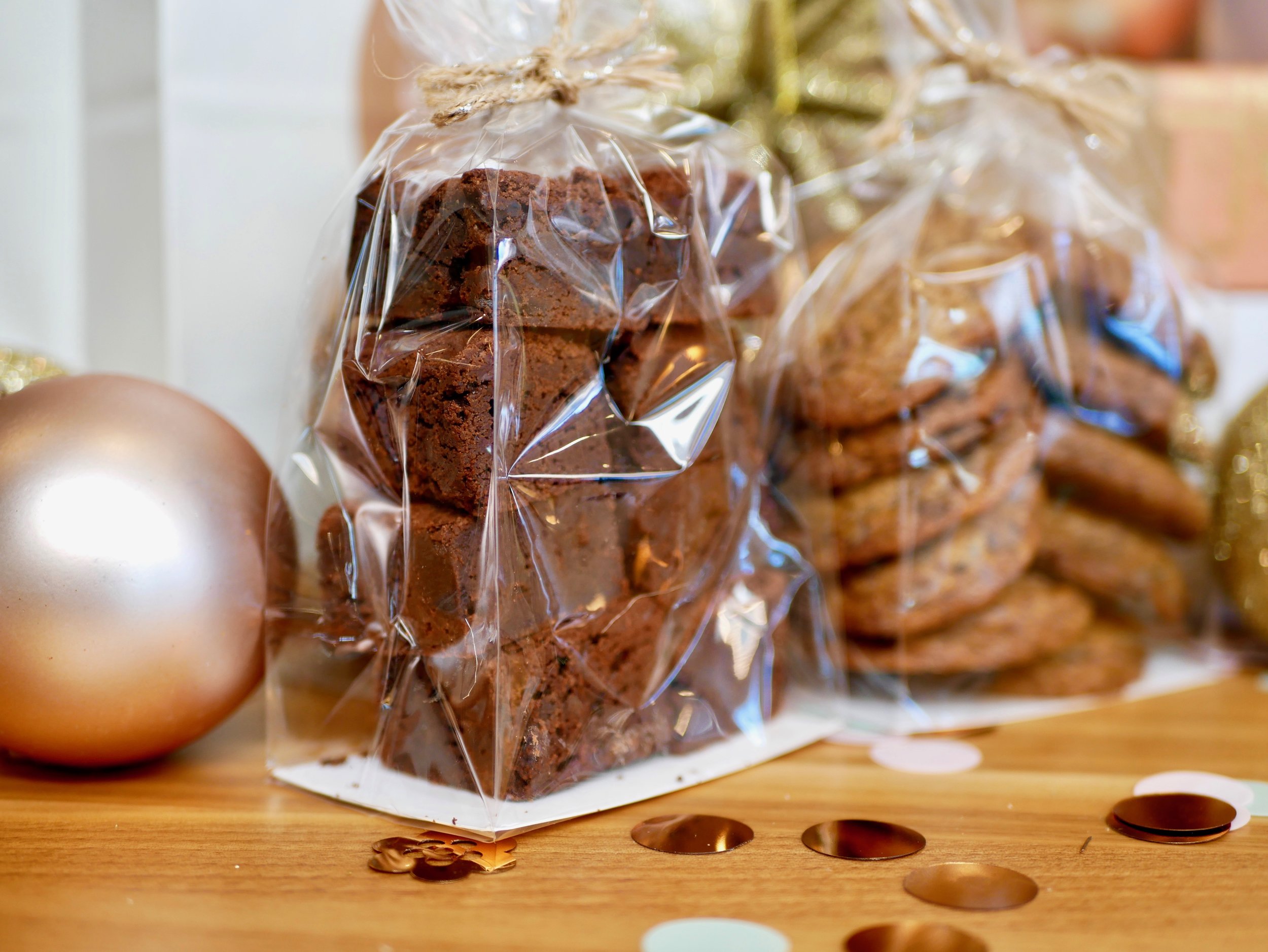 Delicious brownies and cookies for holiday gifting!