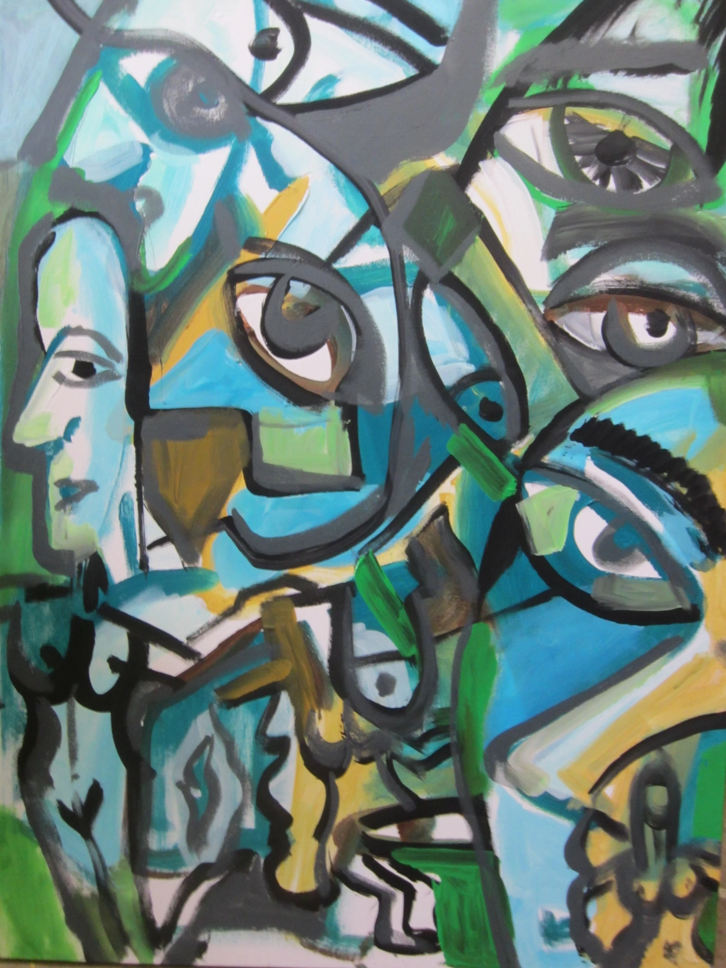 The Eyes are Here 24"x 36" acrylic on canvas