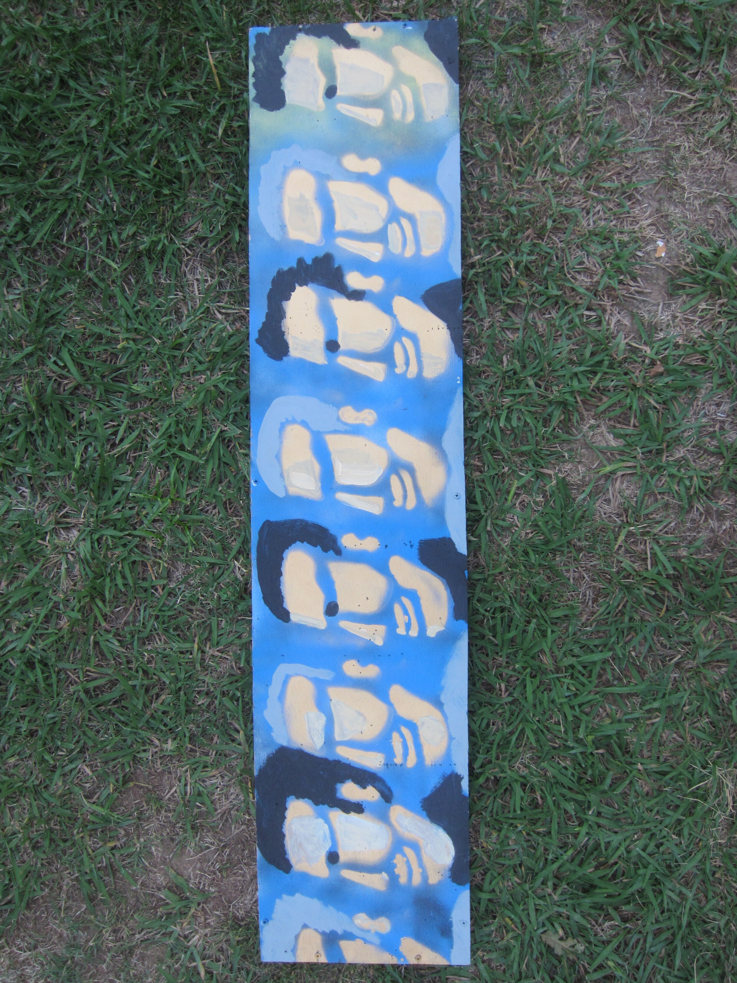 Golden Road Acrylic and Spray on Wood 4'x13"x2"