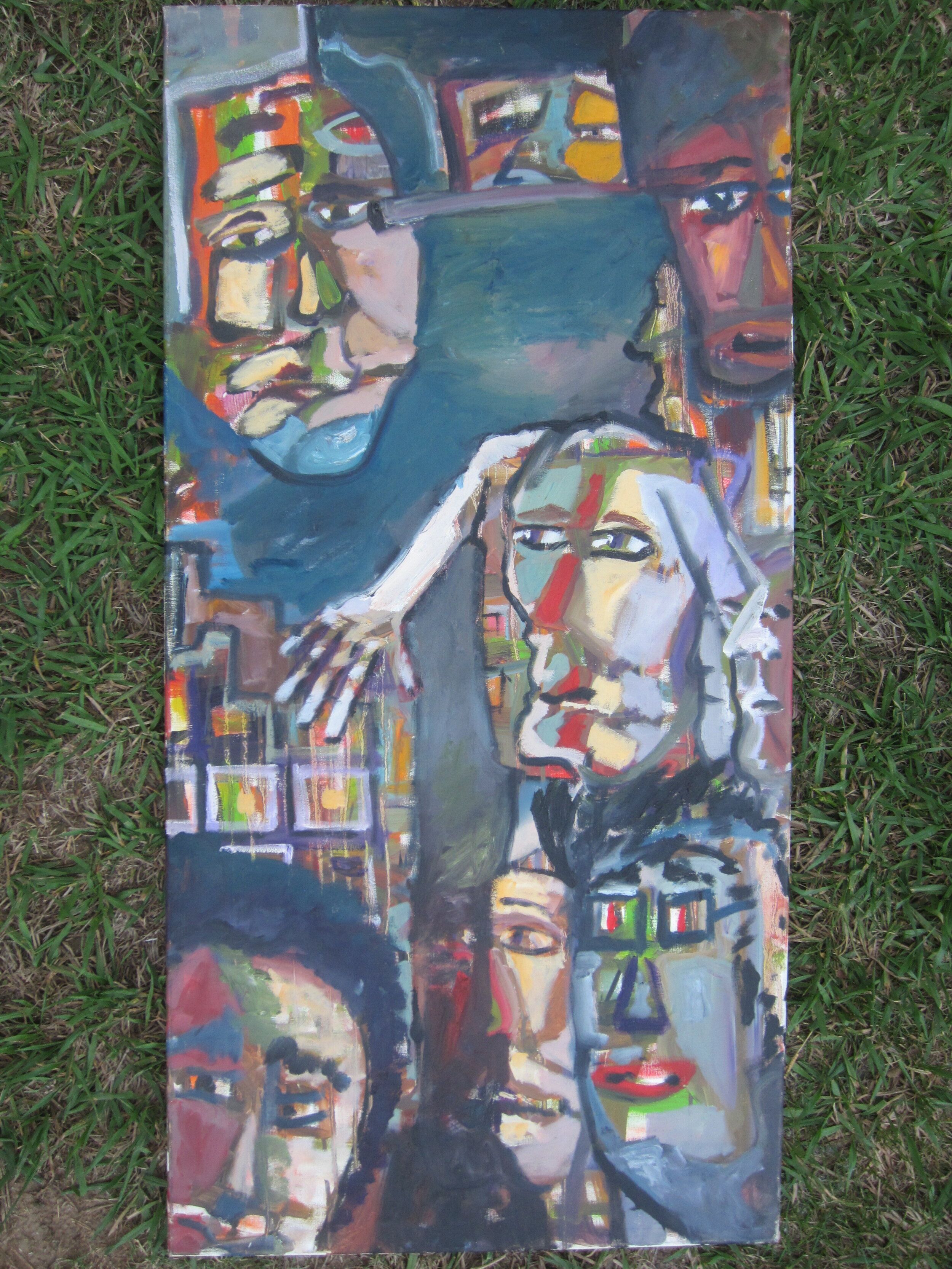 The Stars And Stripes Coming Together Oil On Canvas