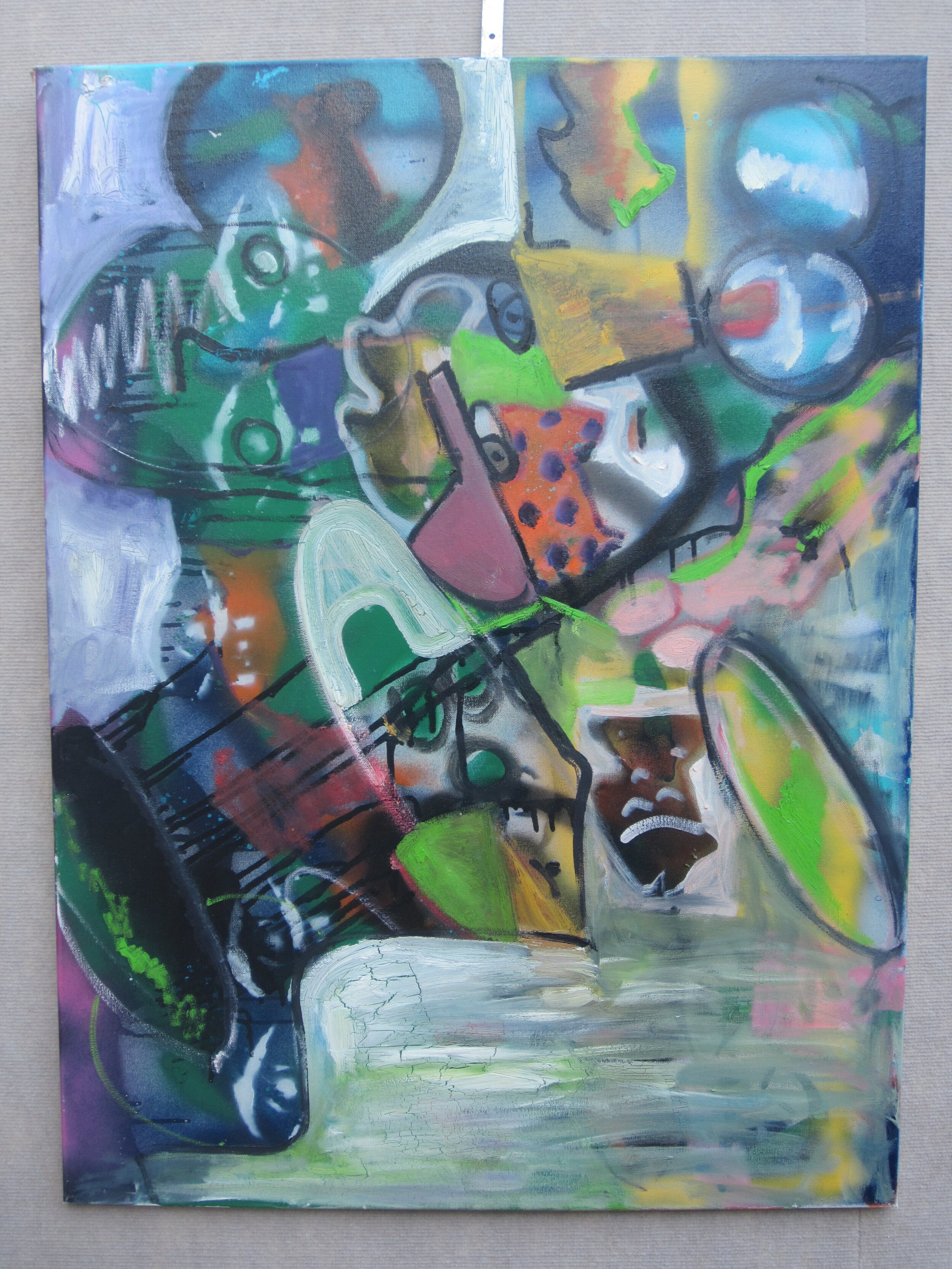 Crackle Pop Oil on Canvas 48"x 32"