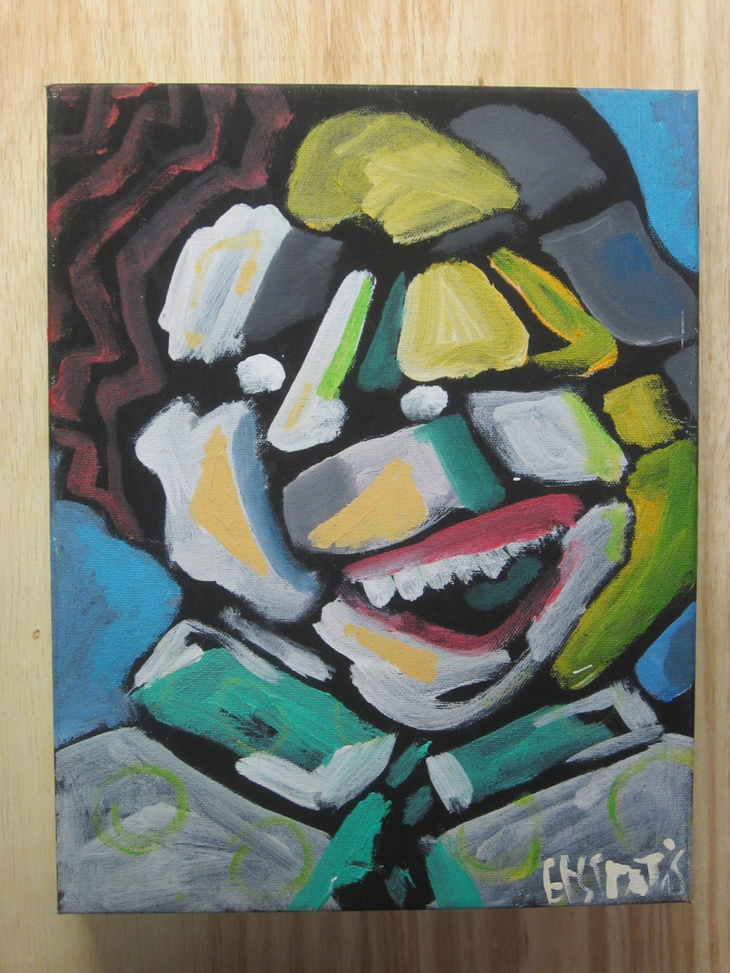 Face Mover Acrylic on Canvas 14"x 11"x 2"