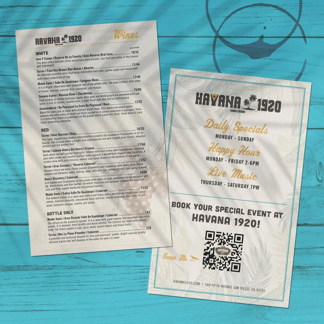  Havana 1920 | Wine Menu 