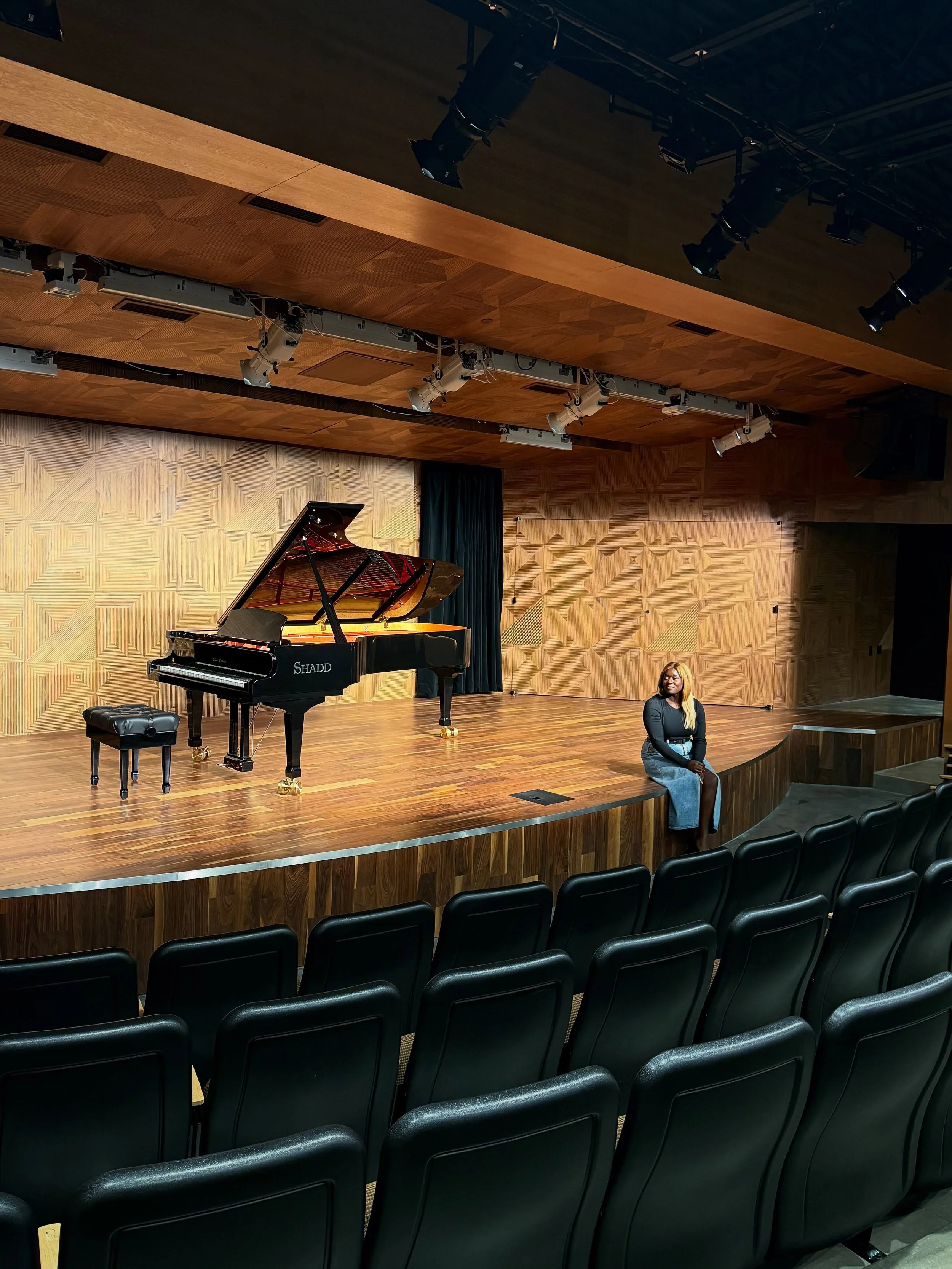 At Walker West Music Academy, dreams do come true.
&bull;
&bull;
It was lovely being on site for the performance hall photo shoot last week. Very thankful to Kyrshan for snapping this moment&mdash;it really echoes the &ldquo;ode to melanin&rdquo; eth