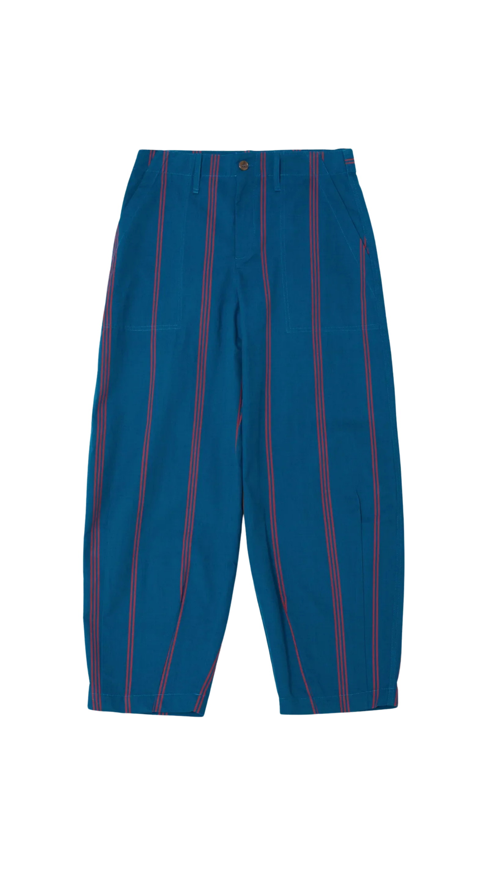 BOBO CHOSES Triple Stripes all over cotton barrel pants