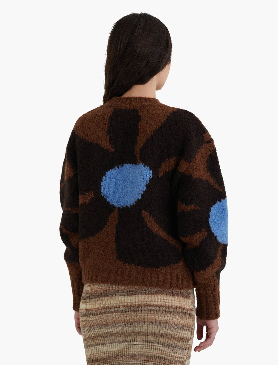 Paloma Wool Hana Flower Sweater - Brown — Leelanau