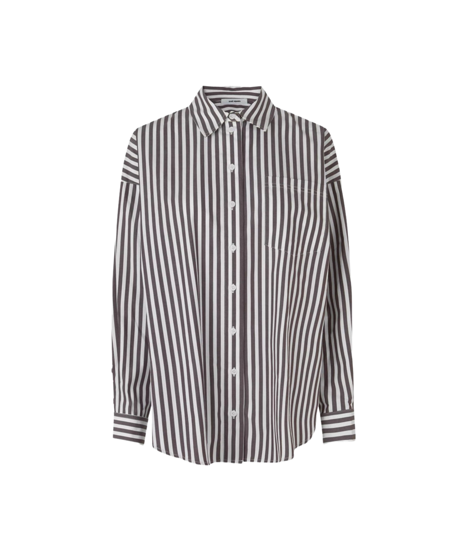 Oval Square OSChill Shirt in Dark Oak Stripe — Leelanau