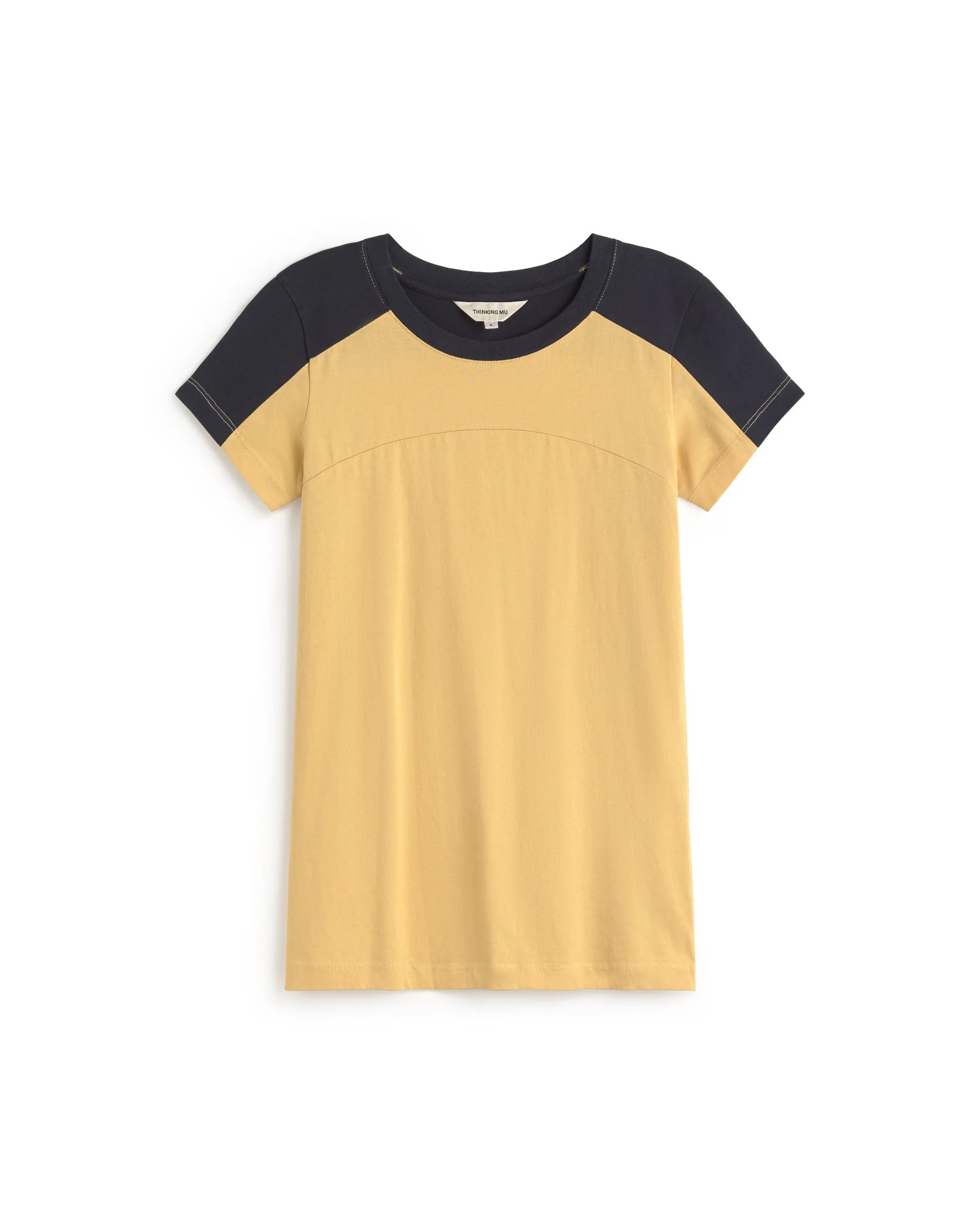 THINKING MU Selma yellow slim t-shirt