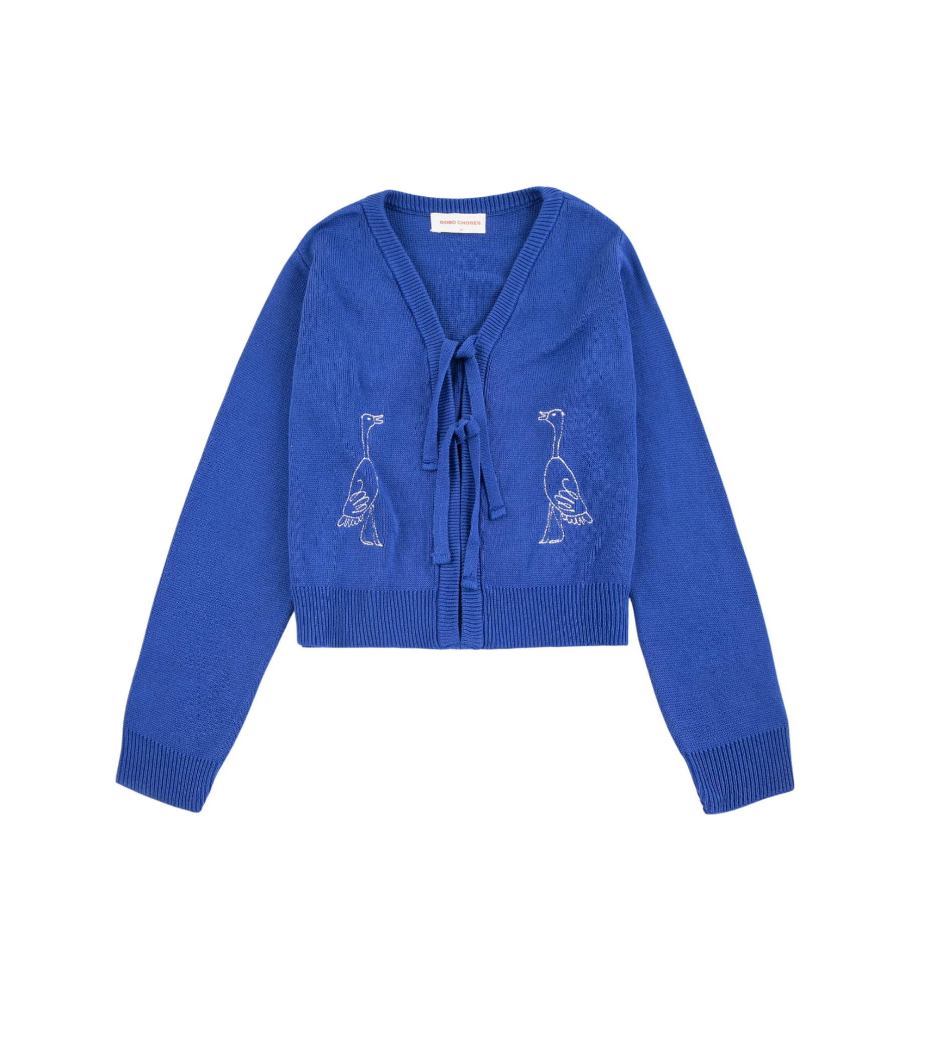 BOBO CHOSES Summer trip bird cotton cropped cardigan
