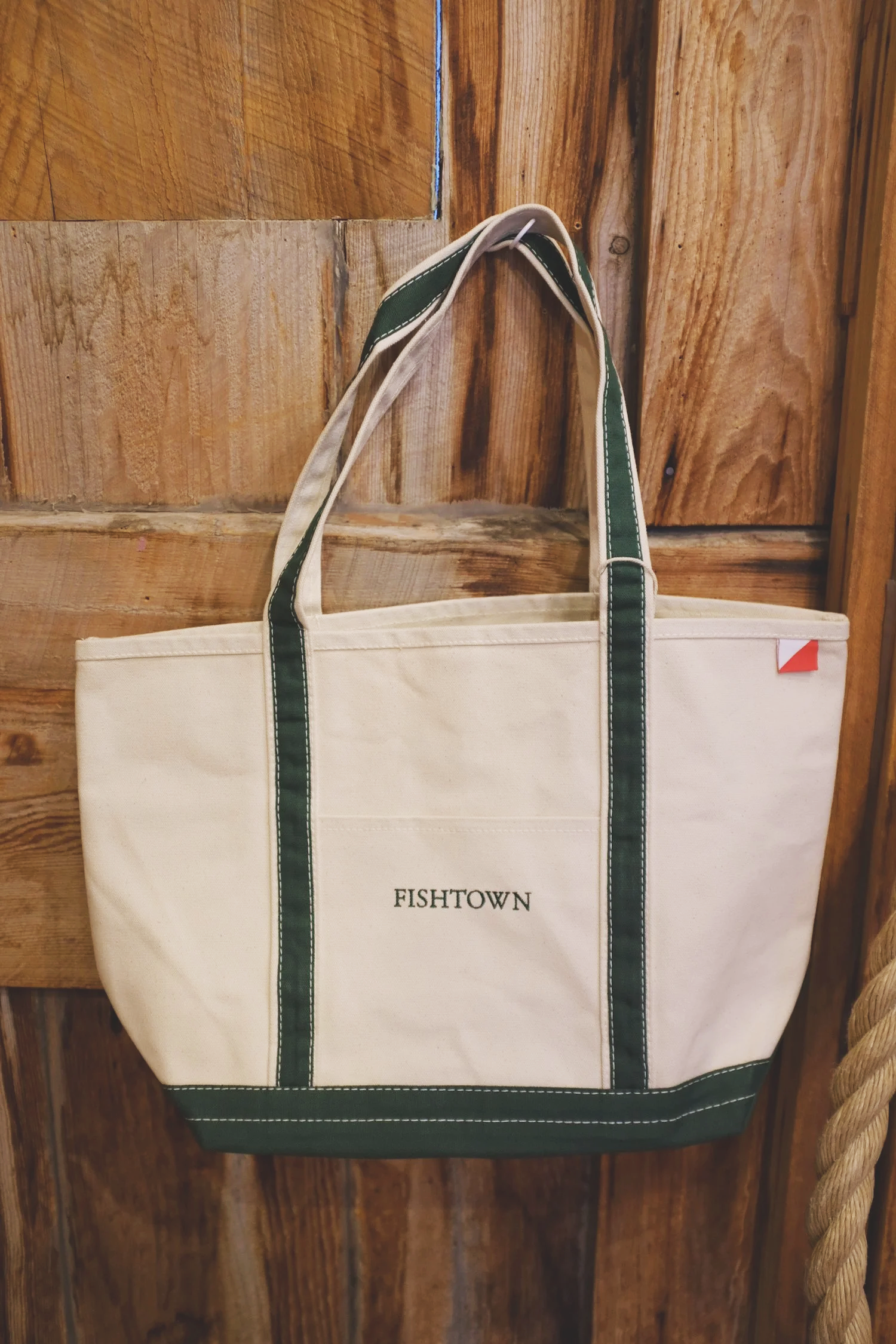 FISHTOWN Classic Canvas Tote Bag in Green - PRE-ORDER