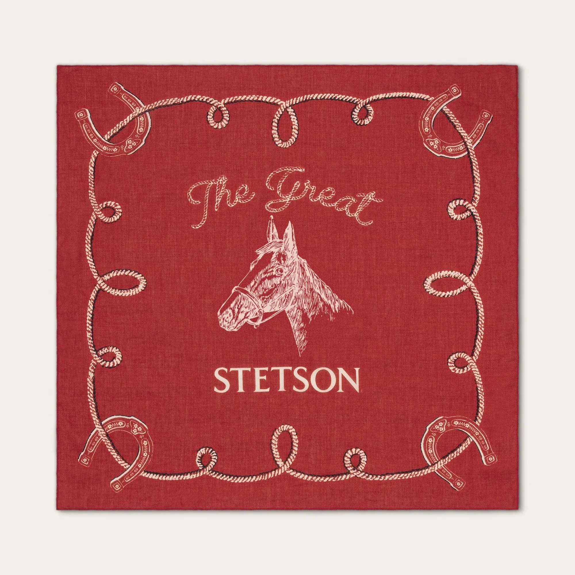 THE GREAT. X STETSON The Stetson Western Bandana in Red