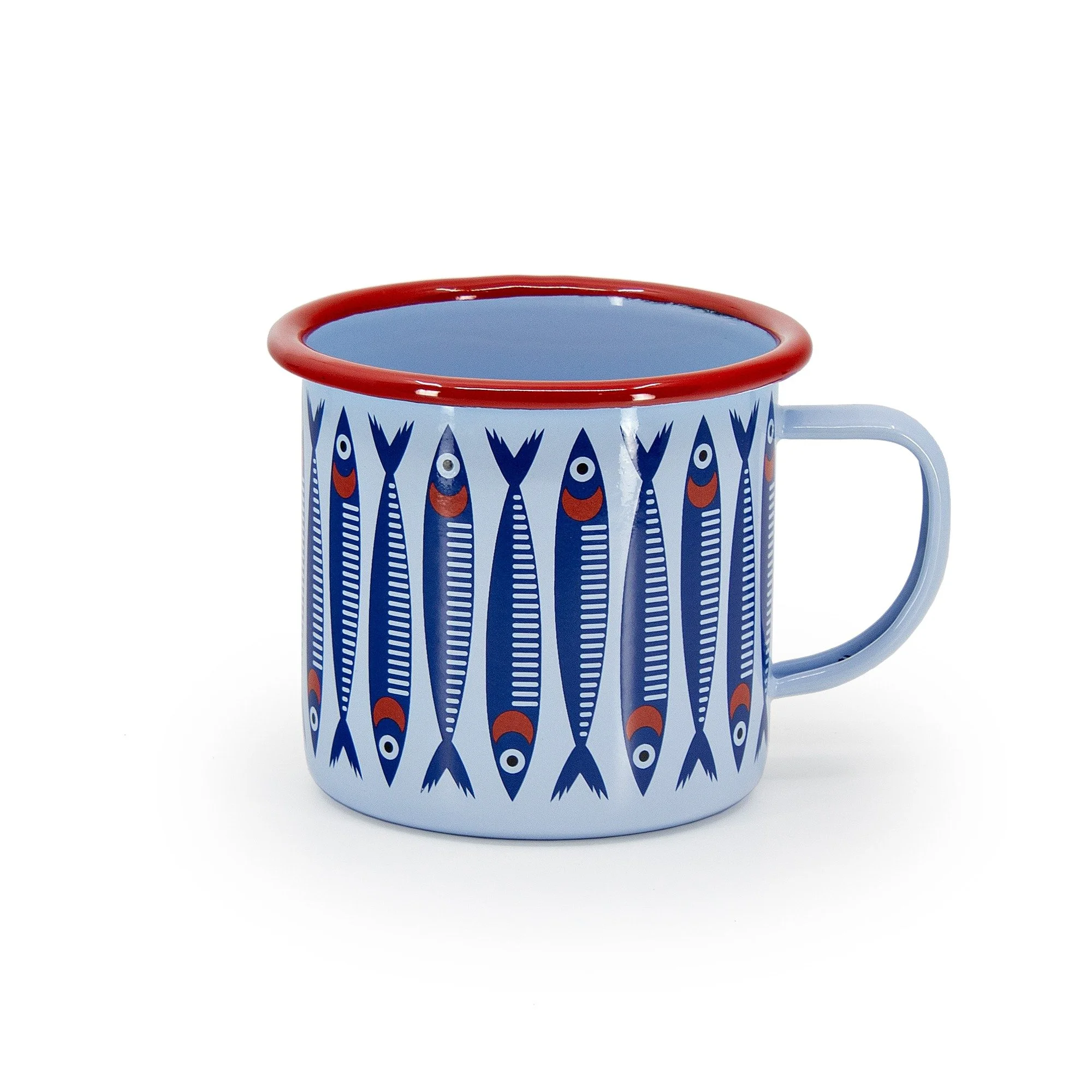 Mur by Ayca x CCH Anchovies 16 oz Large Mug, Red Rim
