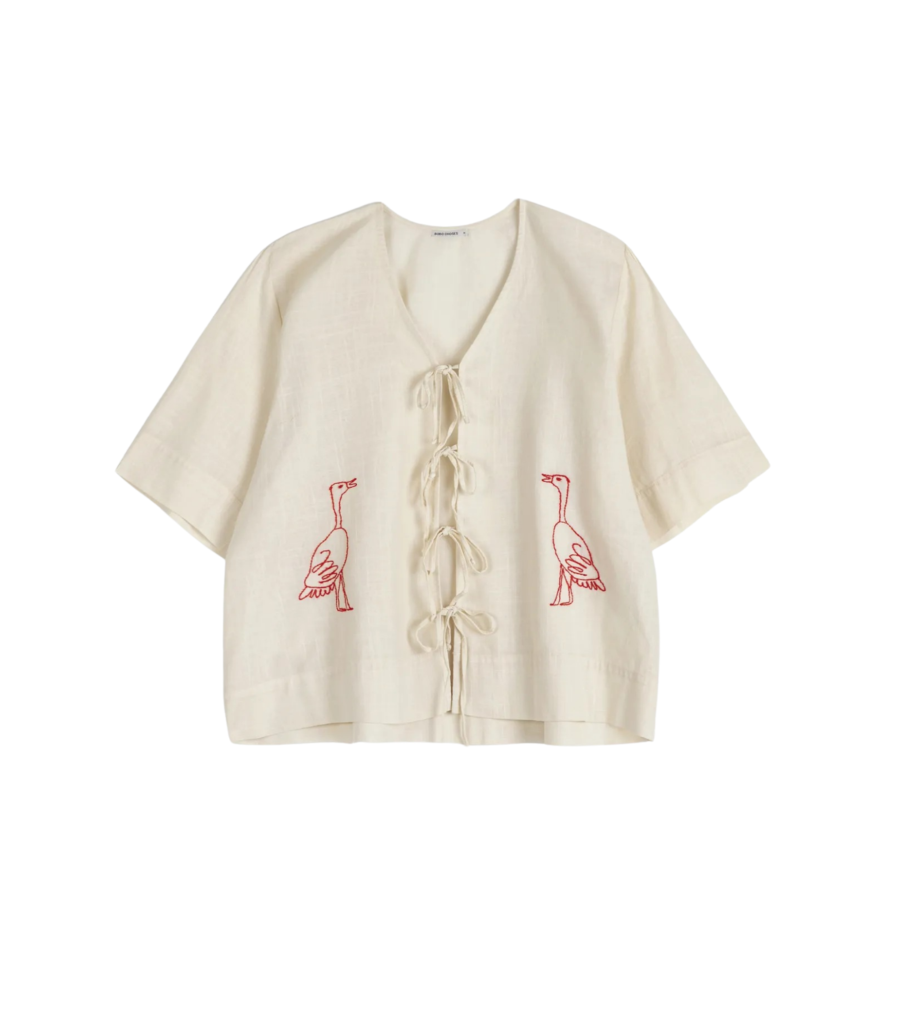 BOBO CHOSES Embroidery tied blouse