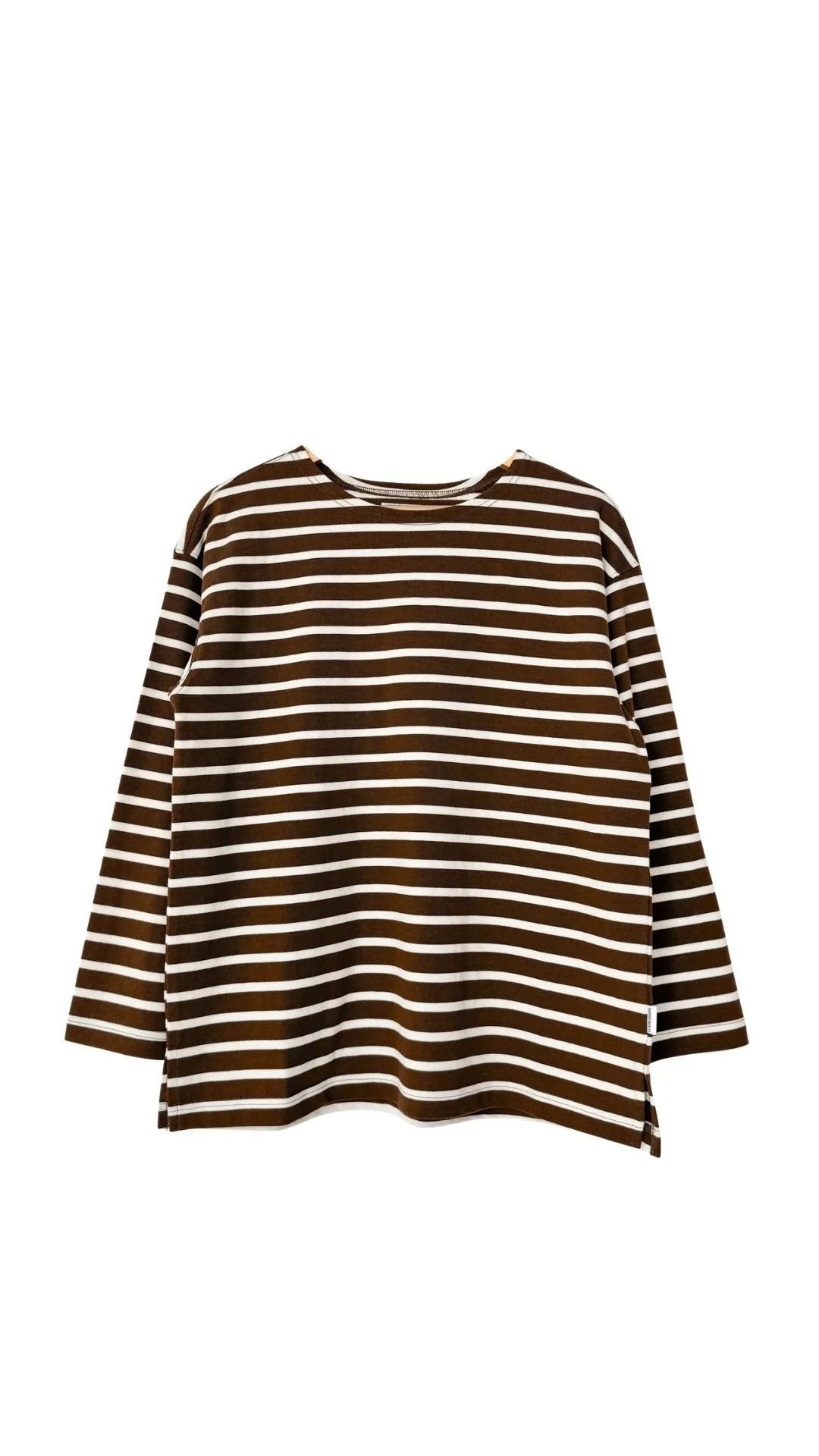 LE BON SHOPPE Marseille Top -  White Stripe on Coffee