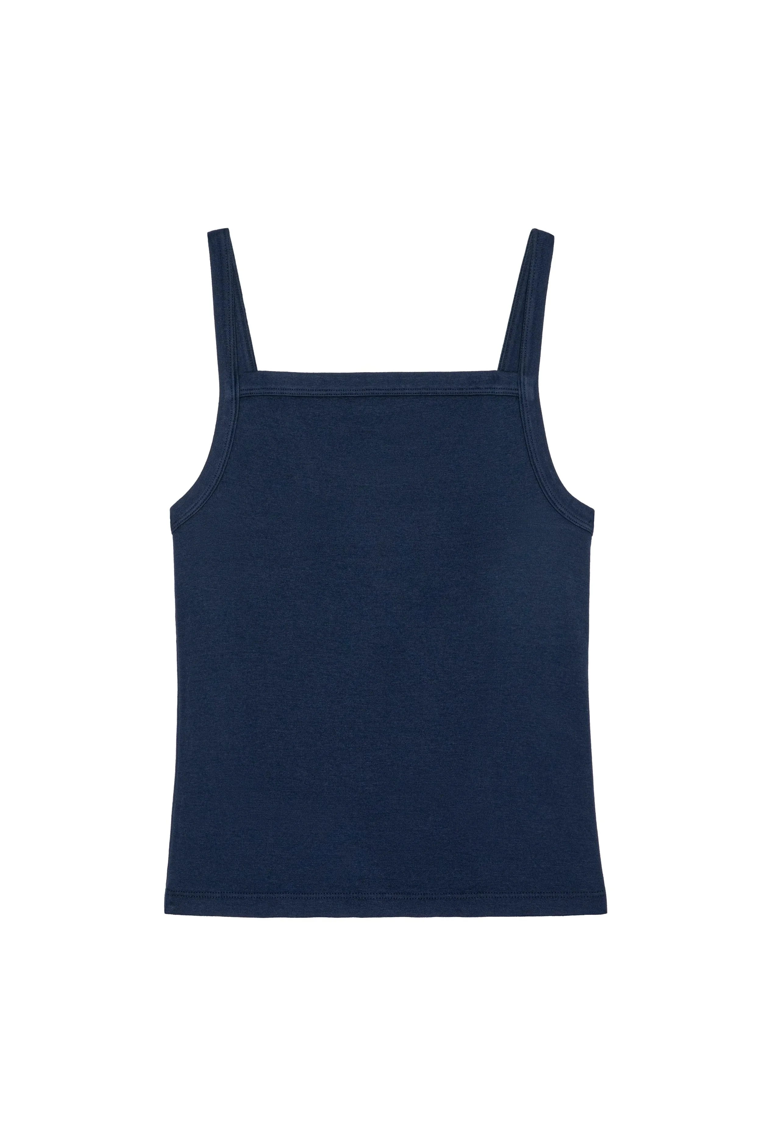 DONNI The Baby Rib Square Neck Tank