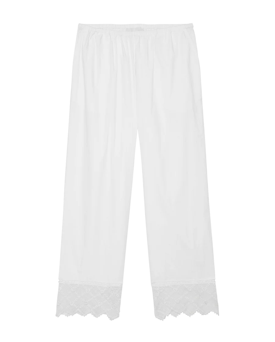 THE GREAT. The Rosette Crochet Pant