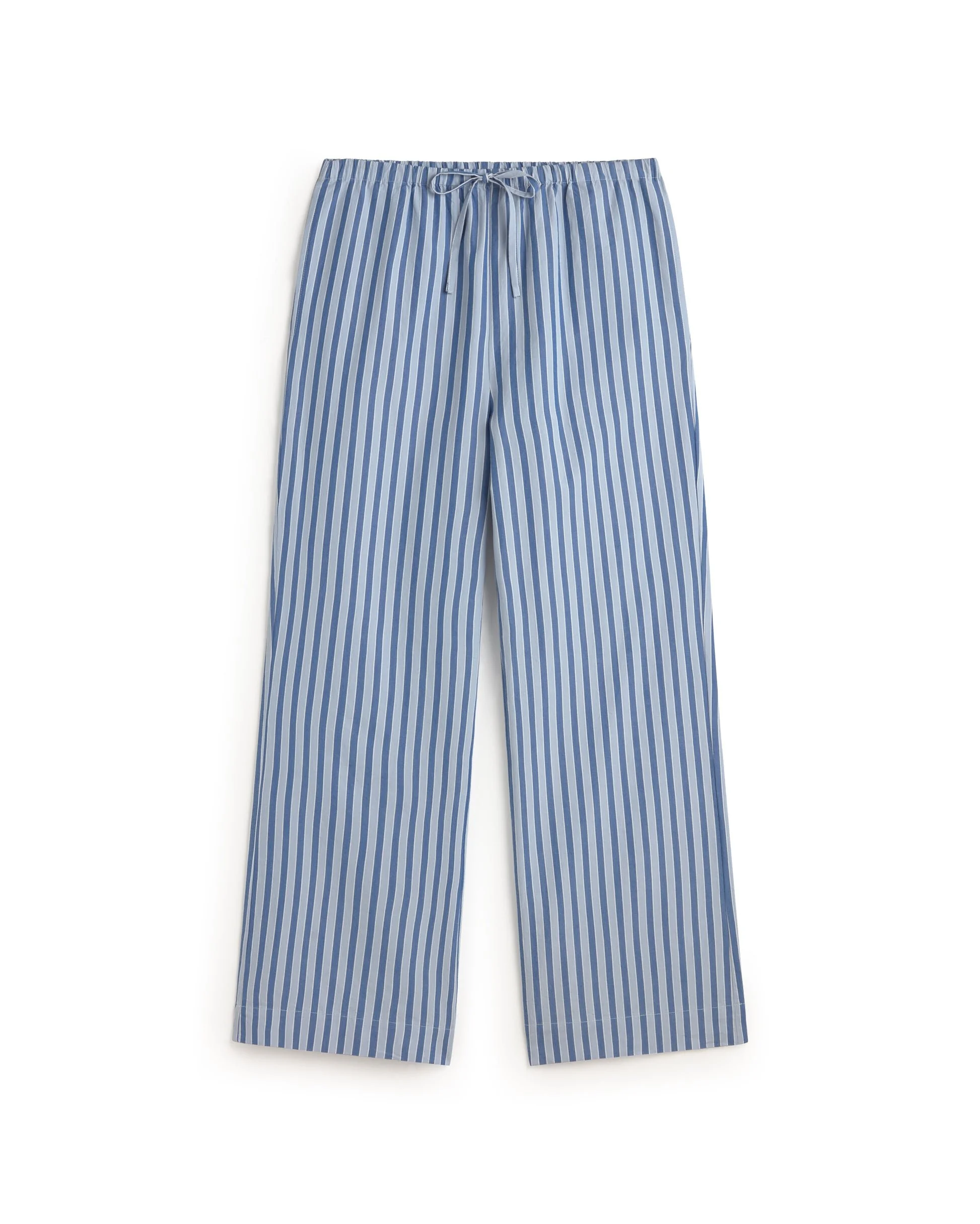 THINKING MU Brigitte blue striped relaxed pants