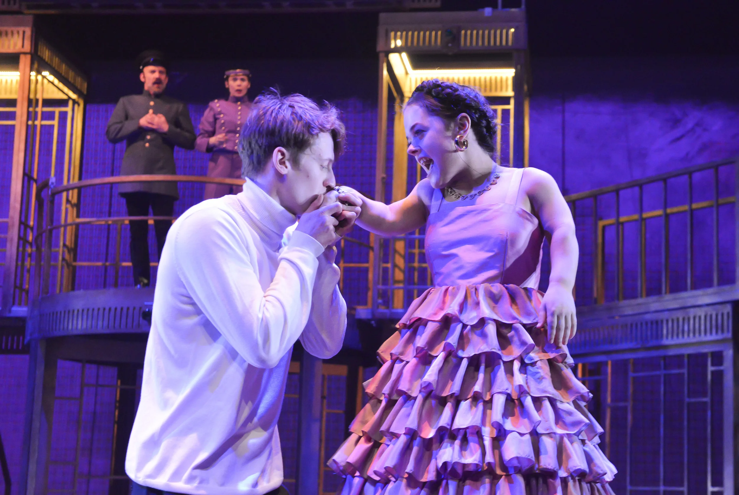 Robin Morrissey and Francesca Mills in The Government Inspector. Photo credit Robert Day.jpg