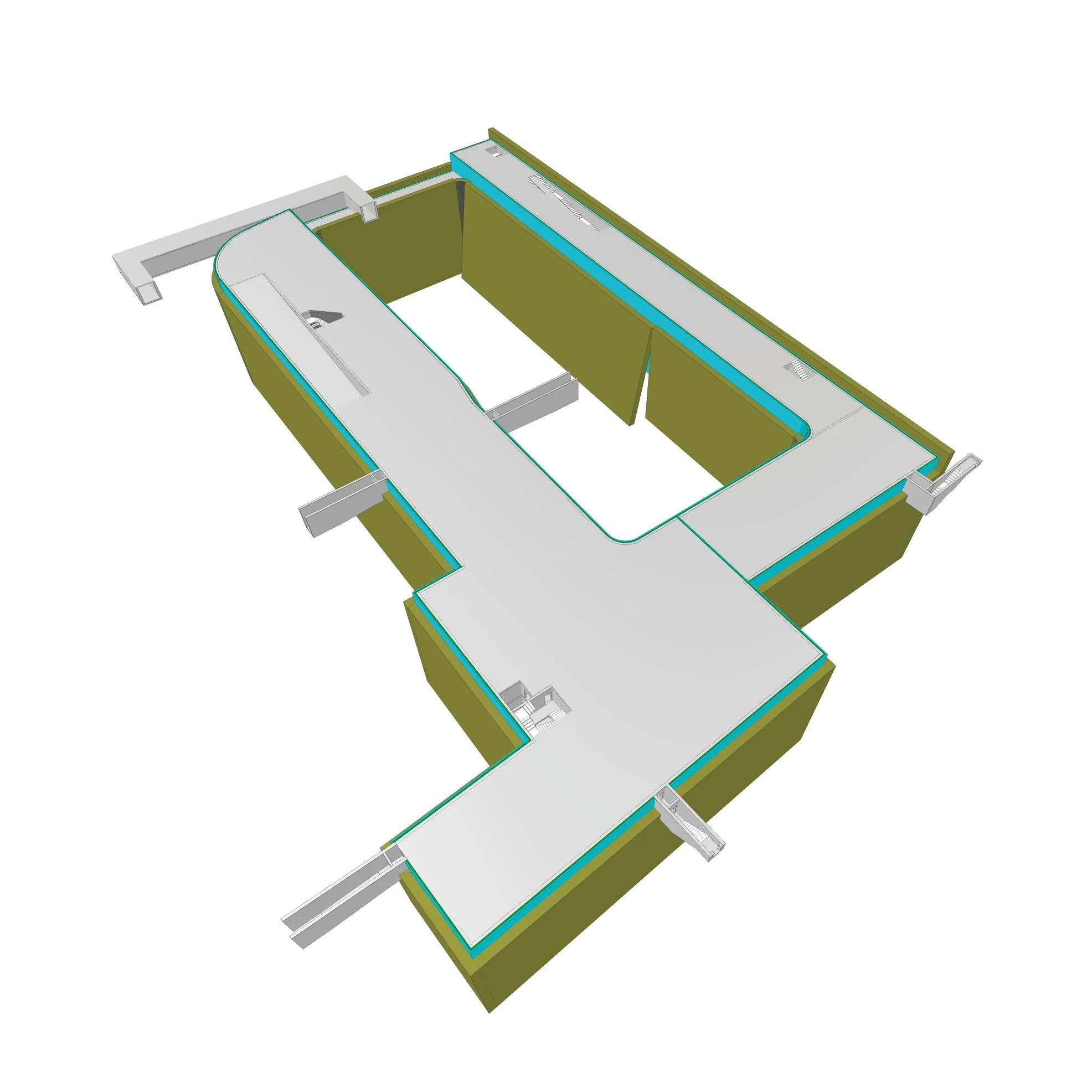  Tiefgarage Gebaudemodell 4UG PKL-137 
