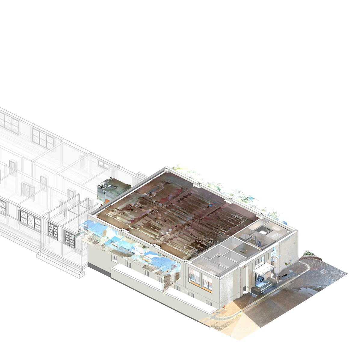  Punktwolke + Modell EG 