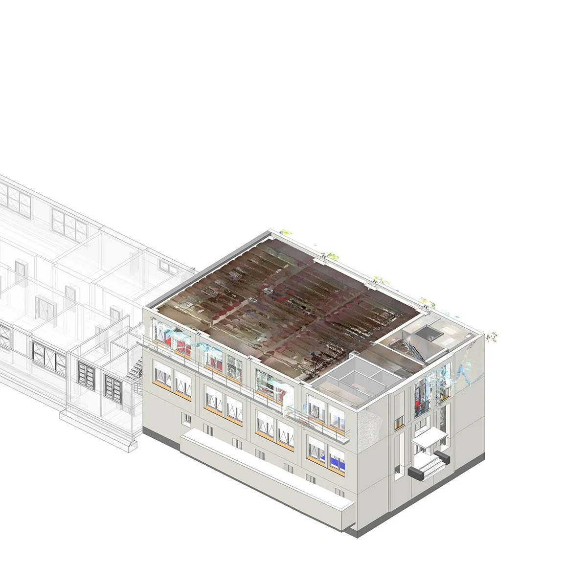  Punktwolke + Modell OG1 