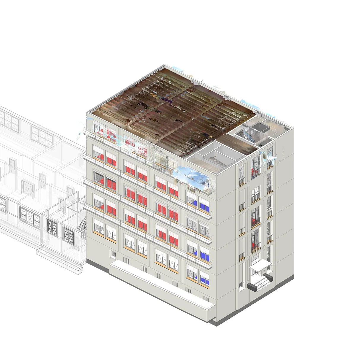  Punktwolke + Modell OG4 