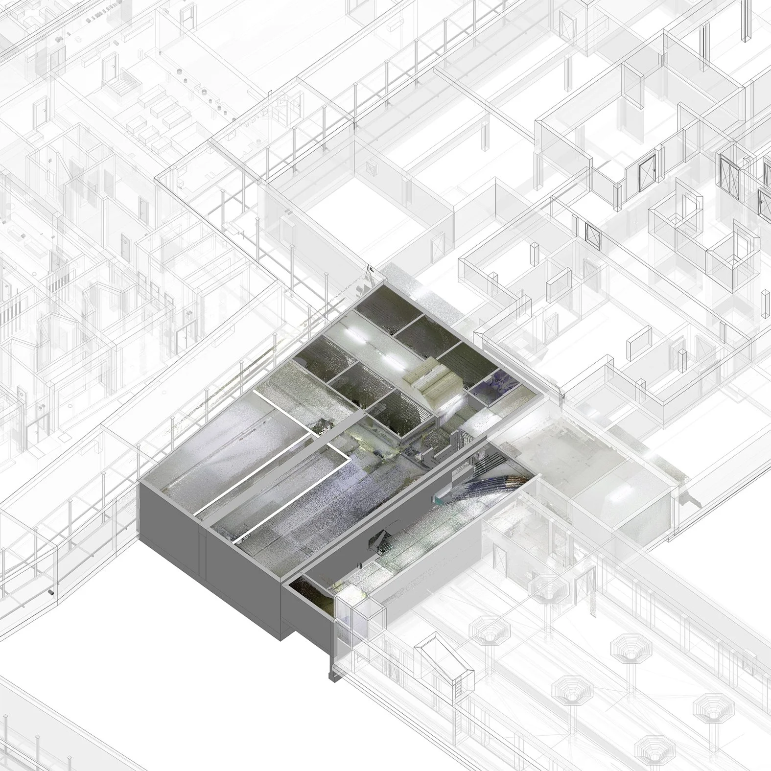  Punktwolke + Modell UG1 