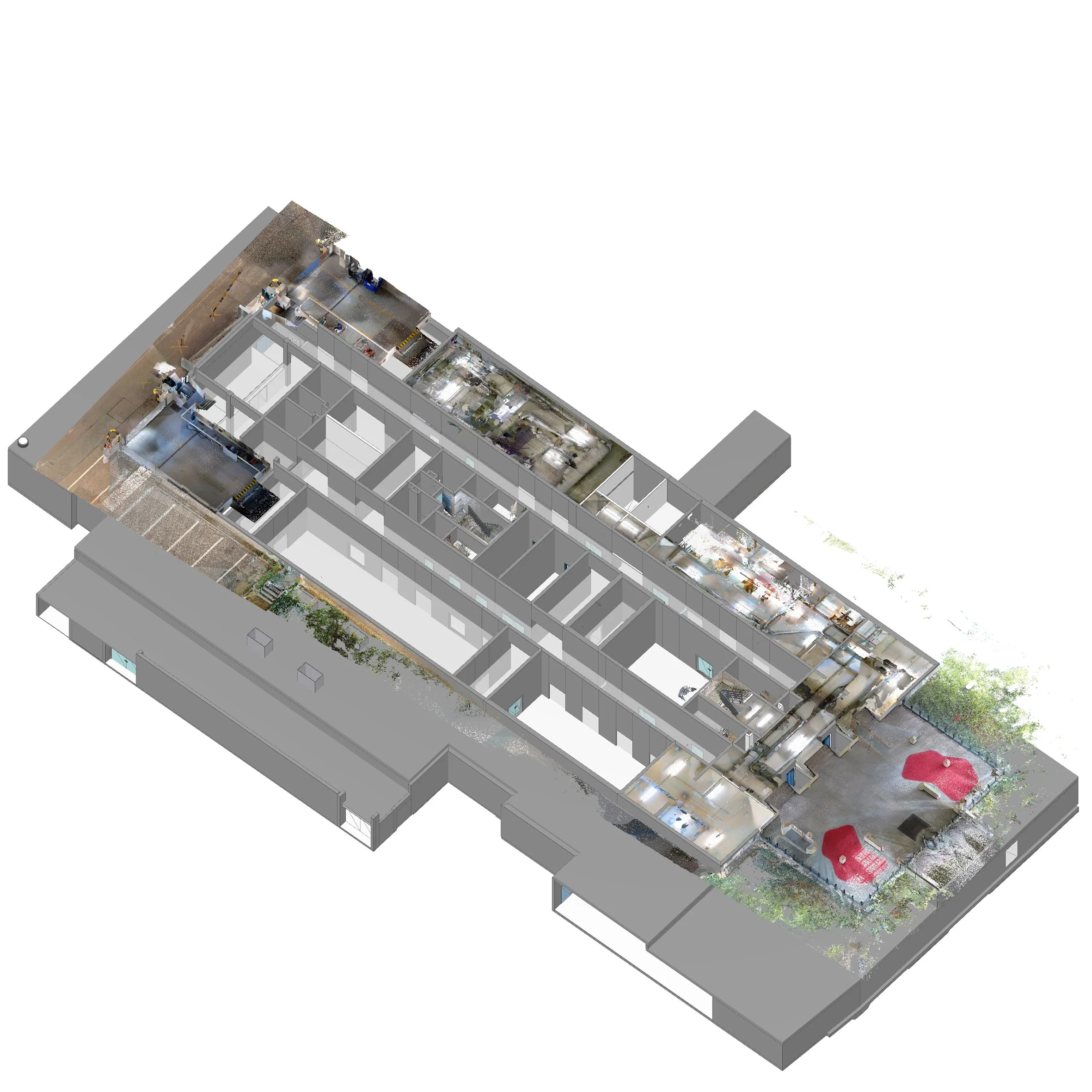  Punktwolke + Modell UZ1 