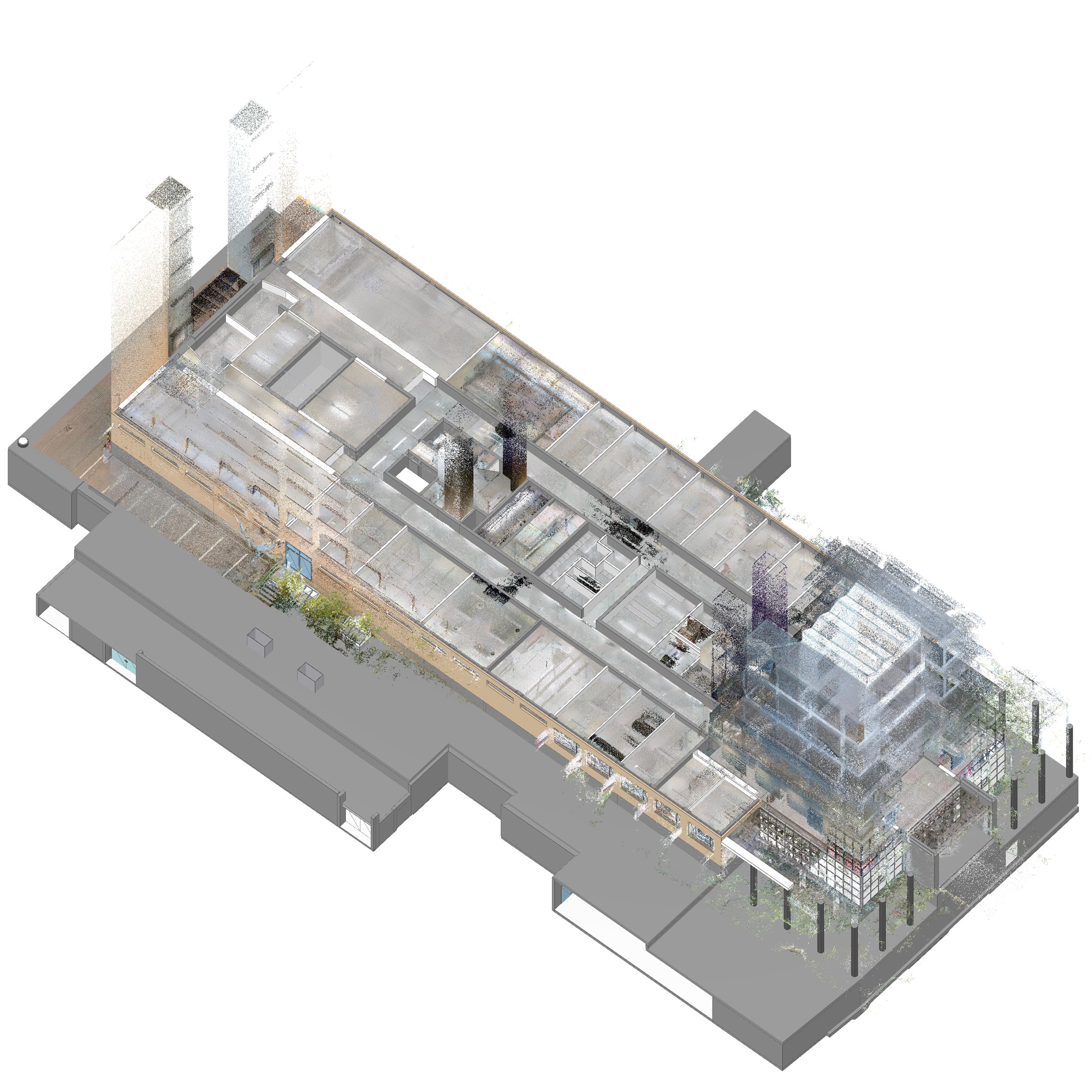  Punktwolke + Modell EG 