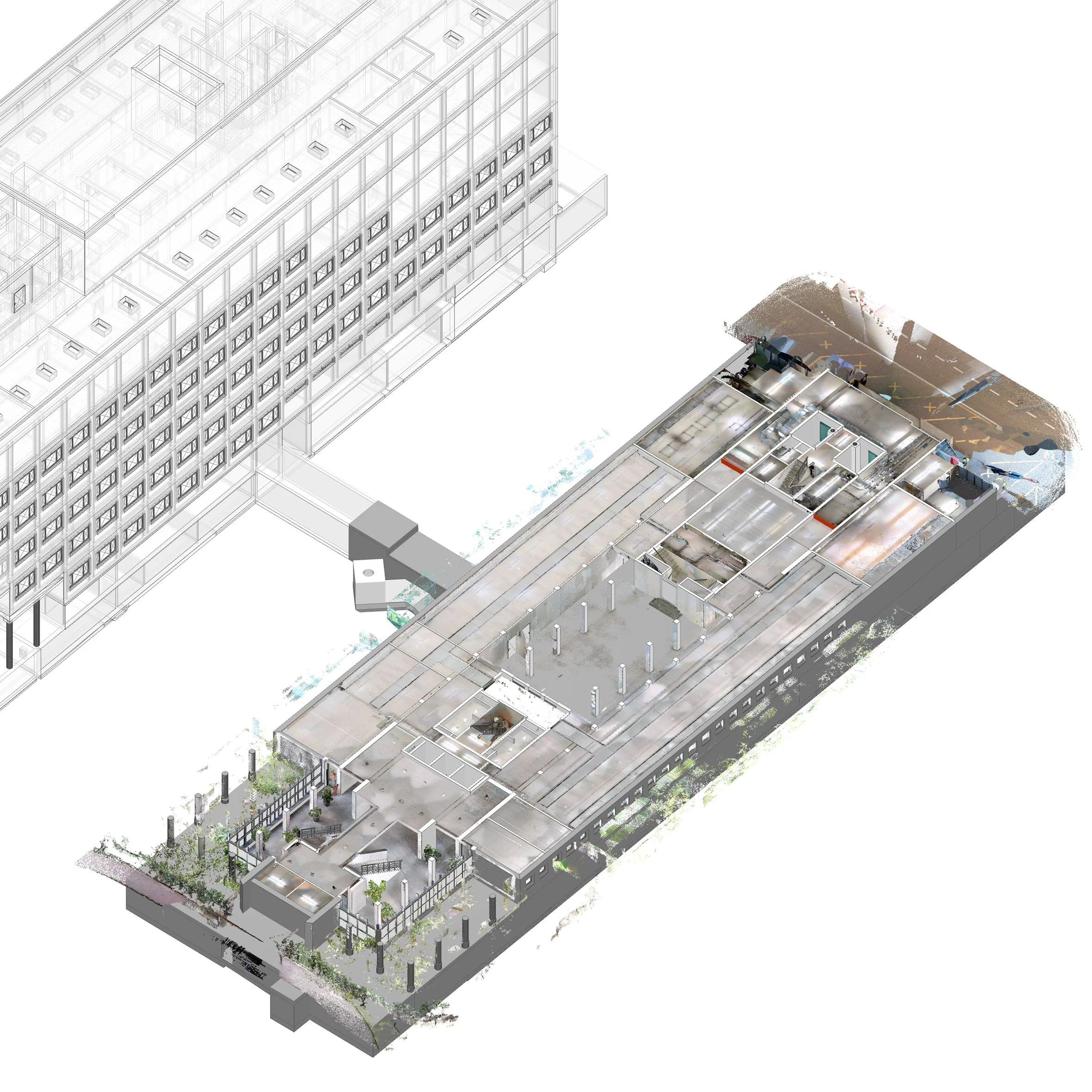  Punktwolke + Modell UG1 