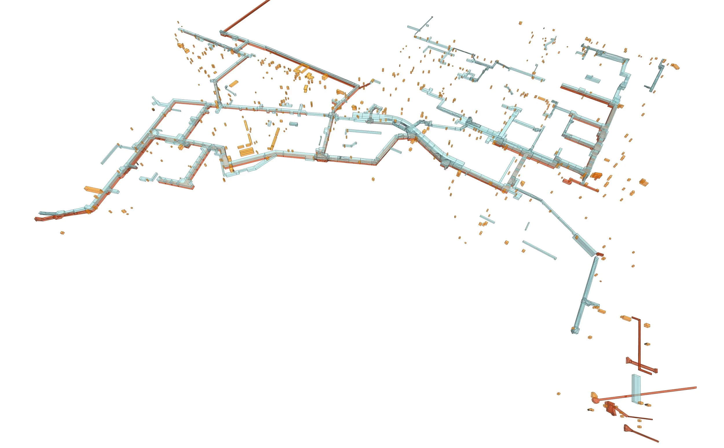  Leitmodell LOG 100 mit Schächten 