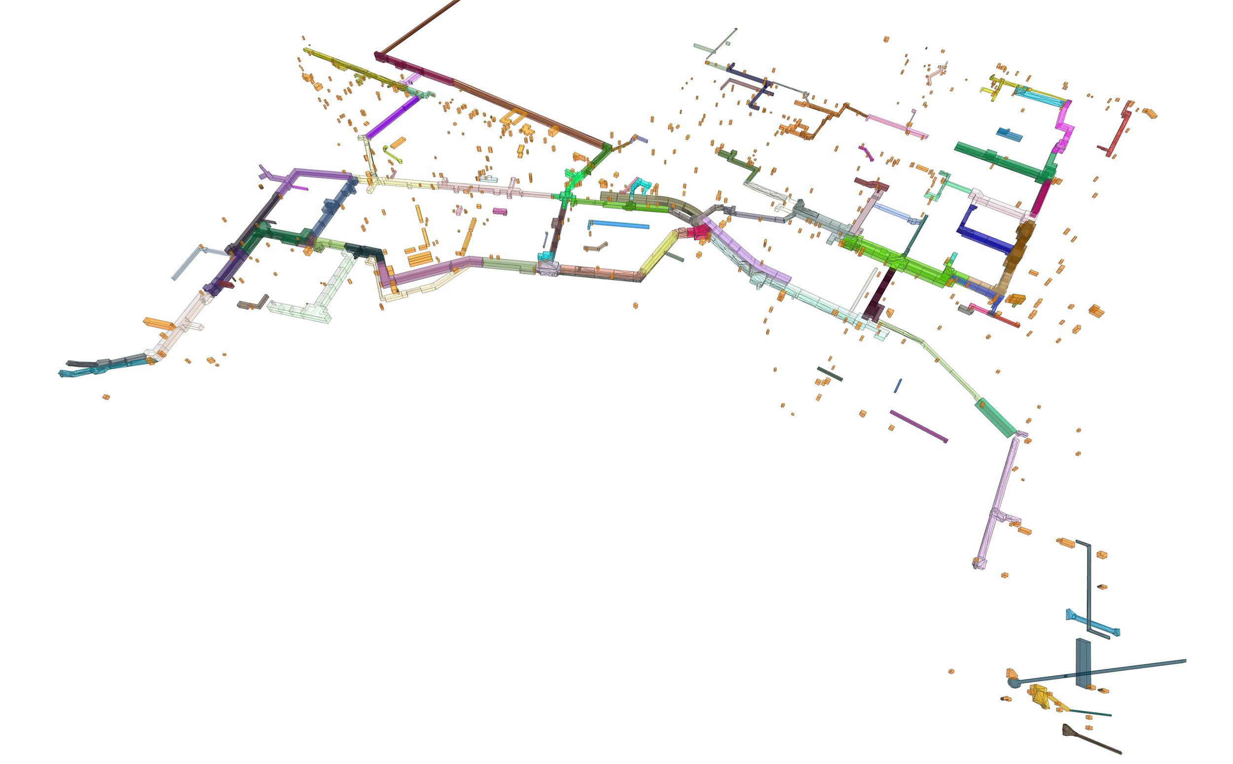  Leitmodell mit Sektorierung und Bauetappen 