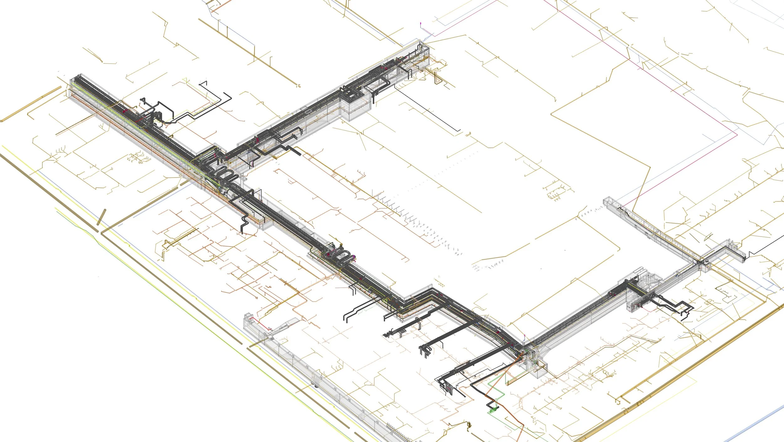  K- und ELT’s + Konsolen + Rohrleitungen gescannt und im Erdreich verlegt 
